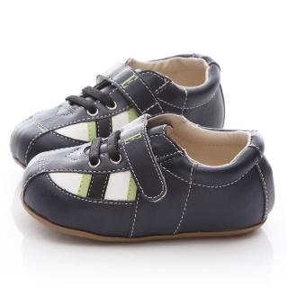 【ELLE】小童 質感簡約學步鞋(ELKK42566-深藍)