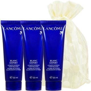 【LANCOME 蘭蔻】激光煥白精華洗面霜(30ml*3 旅行袋組)