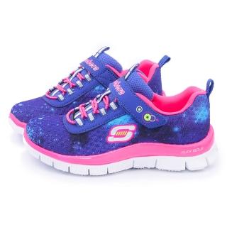 【SKECHERS】中童 輕量緩衝透氣運動鞋(81877LBLPK-藍)