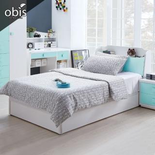 【obis】天天晴朗3.5尺床組/床頭箱+床底