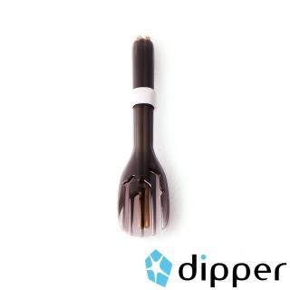 【dipper】3合1檜木環保餐具組(潑墨黑叉)