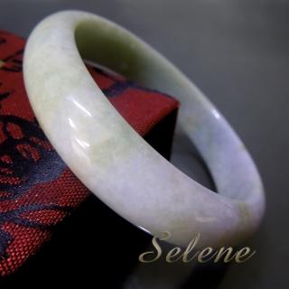 【Selene 珠寶】珍藏芙蓉地春帶彩手鐲(A貨翡翠6707)