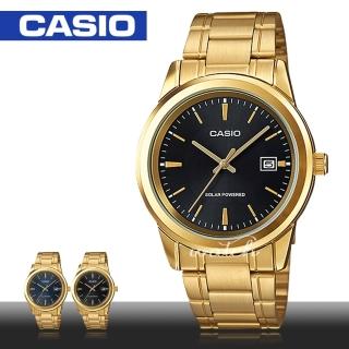 【CASIO 卡西歐】商務型錶款 太陽能 不鏽鋼石英 指針型男錶(MTP-VS01G)