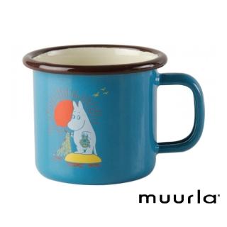 【芬蘭Muurla】嚕嚕米鄉村復古風 -濃縮咖啡琺瑯杯-150cc(muurla moomin 嚕嚕米 琺瑯杯 咖啡杯)