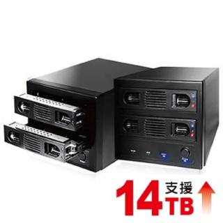 【伽利略】USB3.0 + eSATA 2-bay硬碟外接盒(35D-U32R)