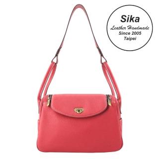【Sika】義大利時尚肩背波士頓包(L6184-4 桃紅色)
