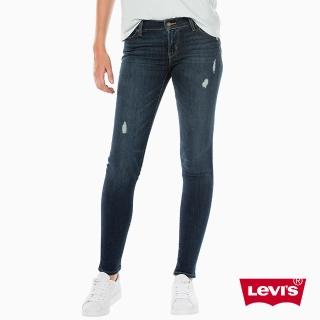 【LEVIS】牛仔褲 修身 / 711 中腰緊身窄管 / 破壞細節