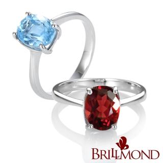 【BRILLMOND JEWELRY】經典2克拉寶石戒(兩款任選)