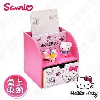 【HELLO KITTY】三麗鷗凱蒂貓單抽屜盒 美妝收納 飾品擺飾 置物盒 桌上收納(正版授權台灣製)