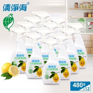 【清淨海】檸檬系列環保廚房清潔劑 480ml(箱購12入組)