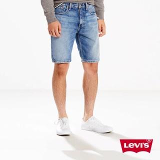 【LEVIS】上寬下窄 / 502 Taper 牛仔短褲 / 刷白