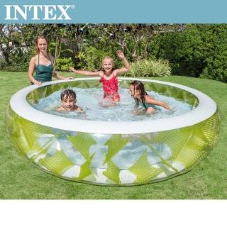 【INTEX】風車透明戲水游泳池229*56cm_690L_適用6歲+(57182)