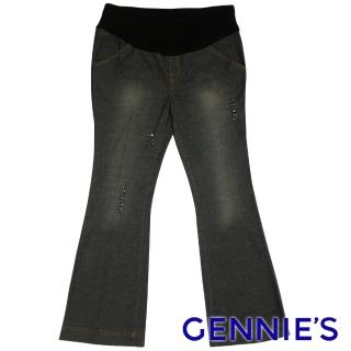 【Gennies 奇妮】率性百搭彈性牛仔褲(咖/黑G4Y20)