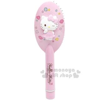 〔小禮堂〕Hello Kitty 電動按摩梳《粉.立體圖.盒裝》手握梳