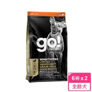 【Go!】低致敏鴨肉無穀全犬配方 6磅兩件優惠組(狗 飼料 鴨肉)