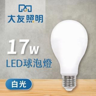 【大友照明】LED球泡燈 17W - 白光 - 6入(LED燈)