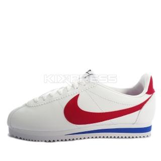 【NIKE 耐吉】Nike W Cortez Leather    女鞋 運動 休閒 經典 潮流 阿甘 白 紅(807471-103)