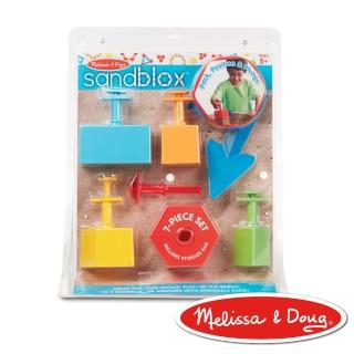 【Melissa & Doug 瑪莉莎】幾何圖形堆沙模具(7 件組)