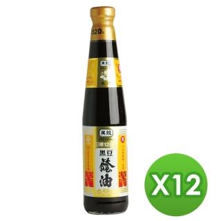 【黑龍】春蘭級黑豆蔭油膏(400mlx12瓶)