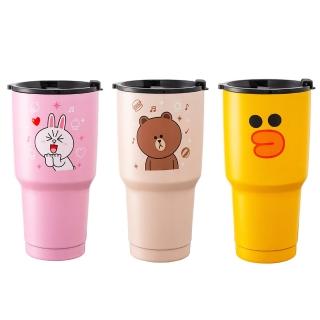 【LINE FRIENDS_買1送1】316不鏽鋼 真空冰霸保冰杯 保溫杯 900ML(LINE FRIENDS授權)