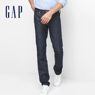 【GAP】男裝 水洗基本款五袋緊身牛仔褲(941825-深灰色)