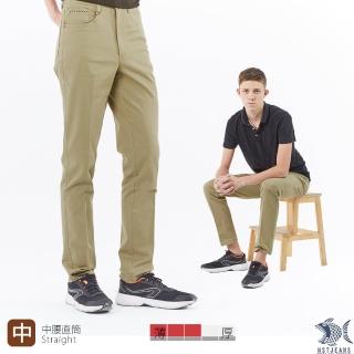 【NST JEANS】型男飛行日記_卡其綠 商務休閒褲-中腰直筒(395-66603)