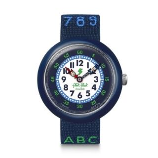 【Flik Flak】兒童錶 BLUE AB34 學習 ABC(31.85mm)